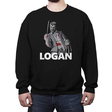 The Mutant in Black - Crew Neck Sweatshirt Crew Neck Sweatshirt RIPT Apparel Small / Black