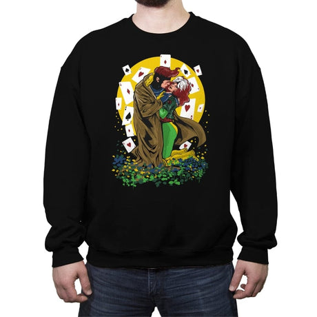 The Mutant Kiss - Crew Neck Sweatshirt Crew Neck Sweatshirt RIPT Apparel Small / Black