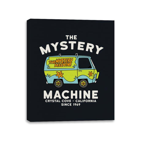 The Mystery Machine - Canvas Wraps Canvas Wraps RIPT Apparel 11x14 / Black