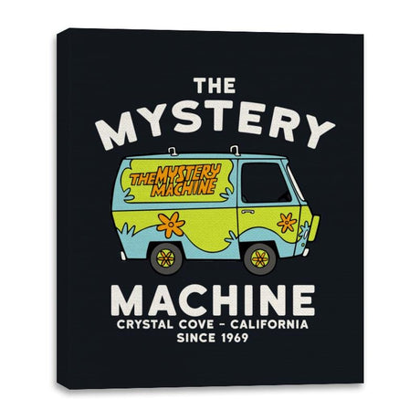 The Mystery Machine - Canvas Wraps Canvas Wraps RIPT Apparel 16x20 / Black