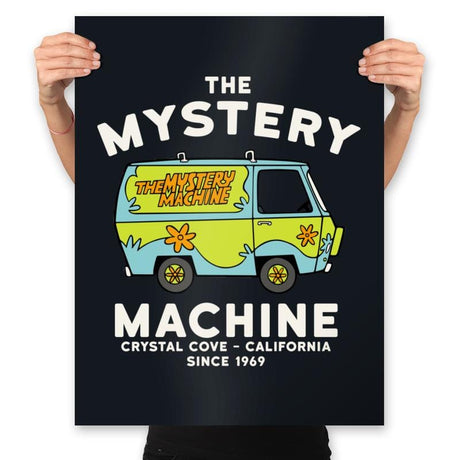 The Mystery Machine - Prints Posters RIPT Apparel 18x24 / Black