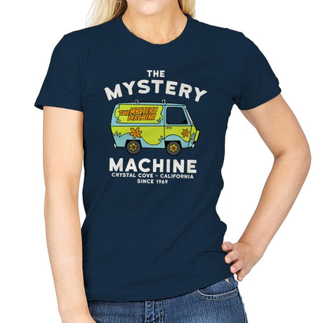 The Mystery Machine - Womens T-Shirts RIPT Apparel Small / Navy