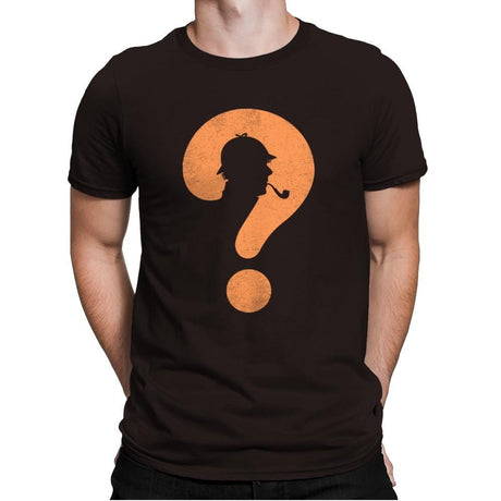 The Mystery Man - Mens Premium T-Shirts RIPT Apparel Small / Dark Chocolate