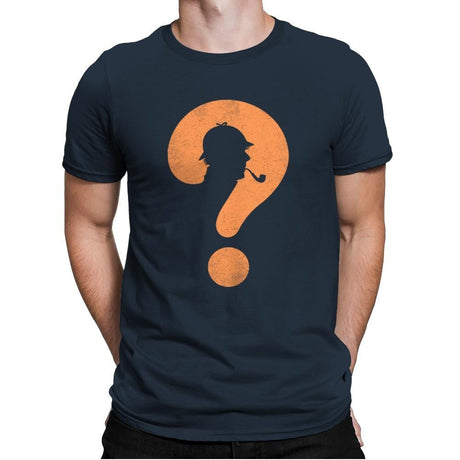 The Mystery Man - Mens Premium T-Shirts RIPT Apparel Small / Indigo