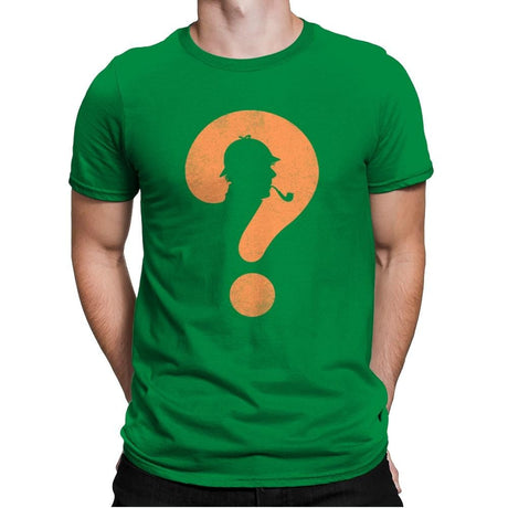 The Mystery Man - Mens Premium T-Shirts RIPT Apparel Small / Kelly Green