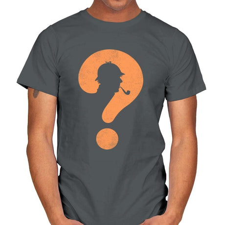 The Mystery Man - Mens T-Shirts RIPT Apparel Small / Charcoal