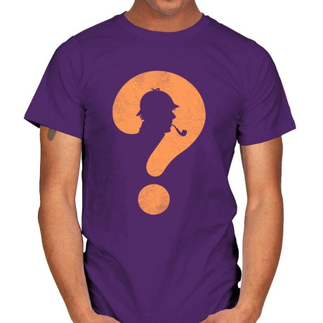 The Mystery Man - Mens T-Shirts RIPT Apparel Small / Purple