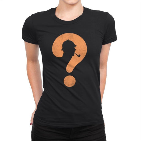 The Mystery Man - Womens Premium T-Shirts RIPT Apparel Small / Black