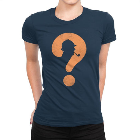The Mystery Man - Womens Premium T-Shirts RIPT Apparel Small / Midnight Navy