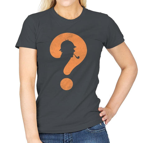 The Mystery Man - Womens T-Shirts RIPT Apparel Small / Charcoal