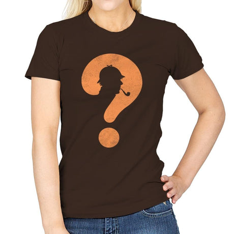 The Mystery Man - Womens T-Shirts RIPT Apparel Small / Dark Chocolate