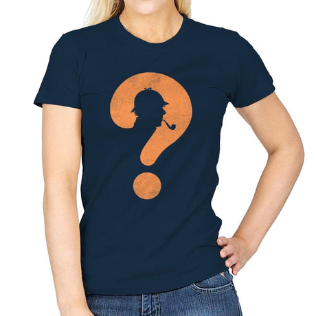 The Mystery Man - Womens T-Shirts RIPT Apparel Small / Navy