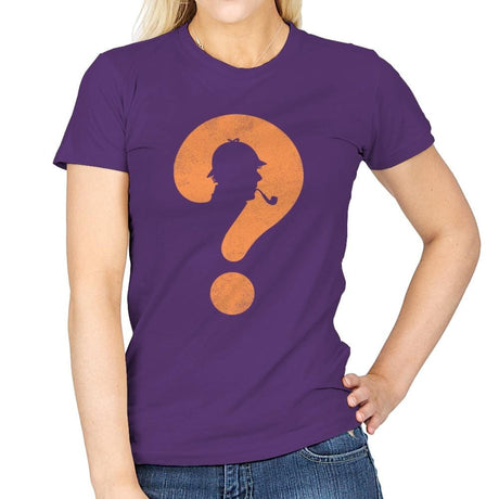 The Mystery Man - Womens T-Shirts RIPT Apparel Small / Purple