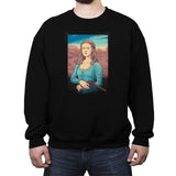 The Mystery of Dolores' Smile - Crew Neck Sweatshirt Crew Neck Sweatshirt RIPT Apparel Small / Black