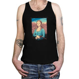 The Mystery of Dolores' Smile - Tanktop Tanktop RIPT Apparel X-Small / Black