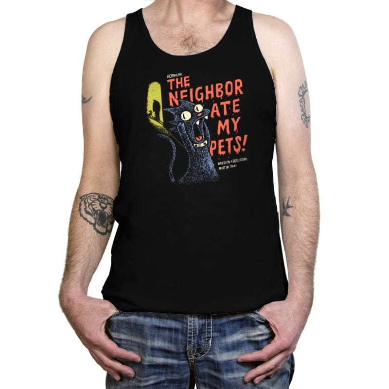 The Neighbor Ate my Pets - Tanktop Tanktop RIPT Apparel X-Small / Black