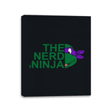 The Nerd Ninja - Canvas Wraps Canvas Wraps RIPT Apparel 11x14 / Black