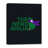 The Nerd Ninja - Canvas Wraps Canvas Wraps RIPT Apparel 16x20 / Black