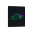 The Nerd Ninja - Canvas Wraps Canvas Wraps RIPT Apparel 8x10 / Black
