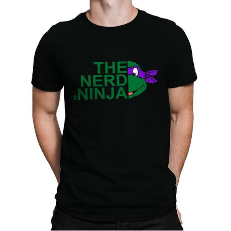 The Nerd Ninja - Mens Premium T-Shirts RIPT Apparel Small / Black