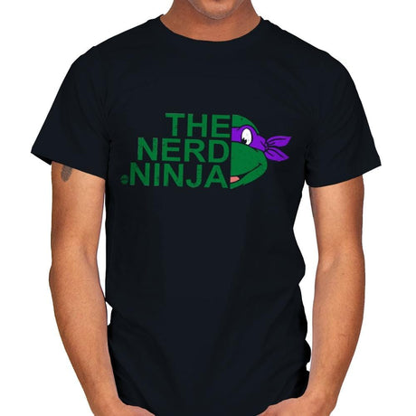 The Nerd Ninja - Mens T-Shirts RIPT Apparel Small / Black