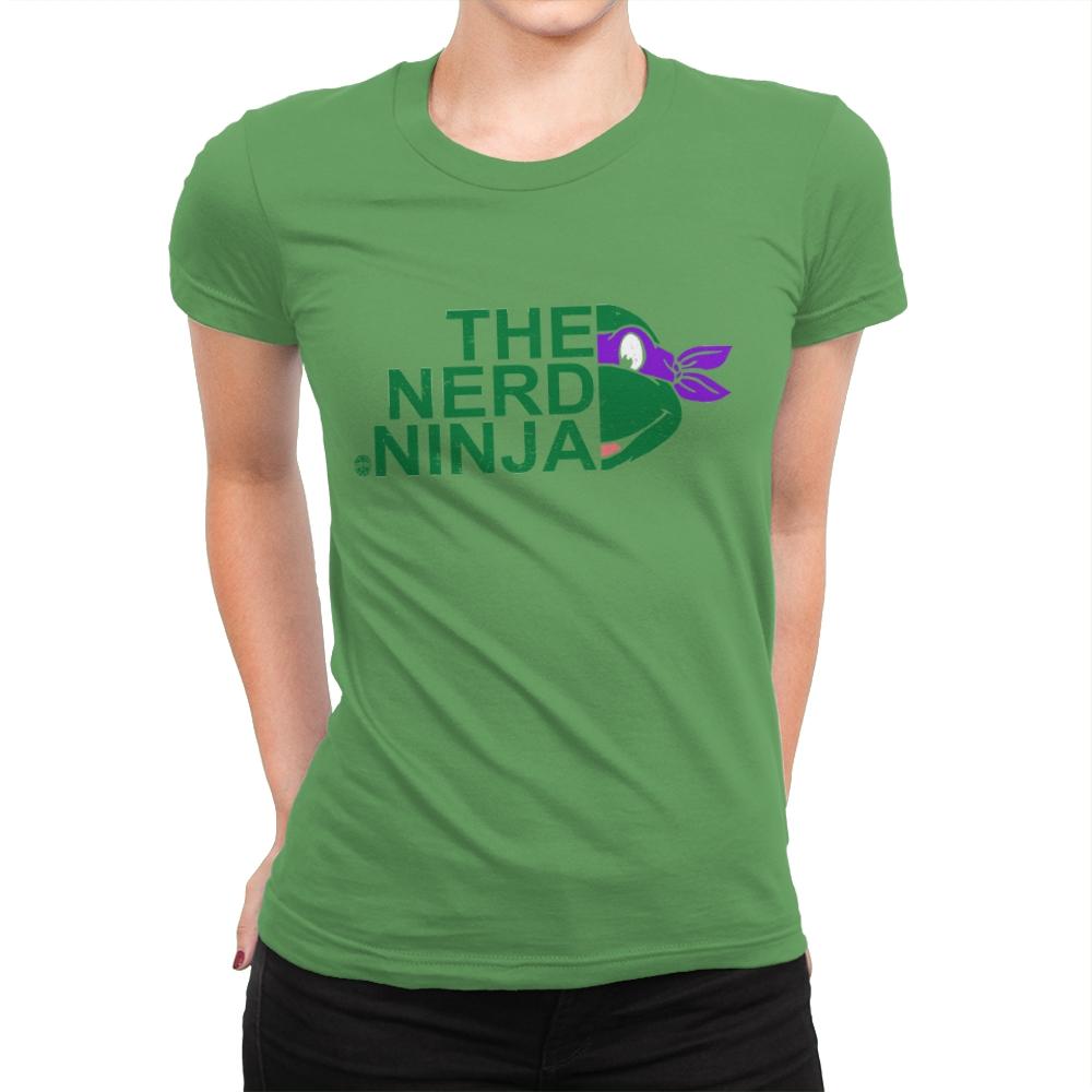 The Nerd Ninja - Womens Premium T-Shirts RIPT Apparel Small / Kelly