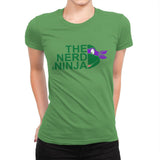 The Nerd Ninja - Womens Premium T-Shirts RIPT Apparel Small / Kelly