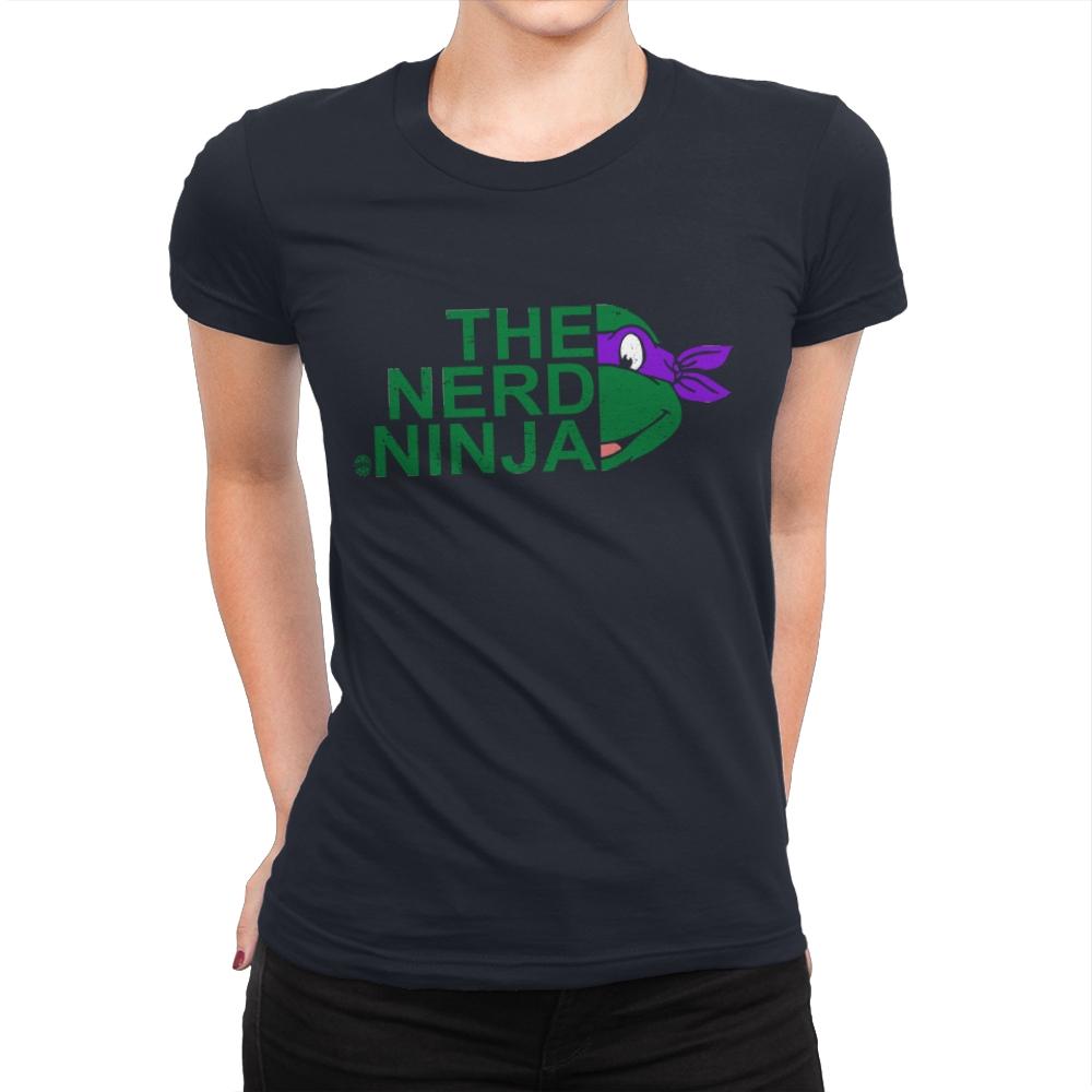 The Nerd Ninja - Womens Premium T-Shirts RIPT Apparel Small / Midnight Navy