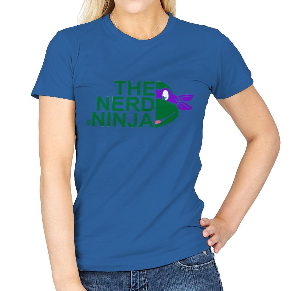 The Nerd Ninja - Womens T-Shirts RIPT Apparel Small / Royal