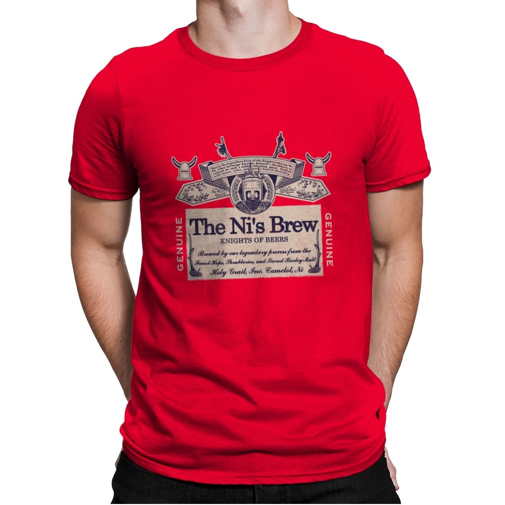 The Ni's Brew - Mens Premium T-Shirts RIPT Apparel Small / Red