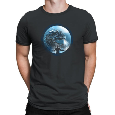 The Night's Dragon - Game of Shirts - Mens Premium T-Shirts RIPT Apparel Small / Heavy Metal