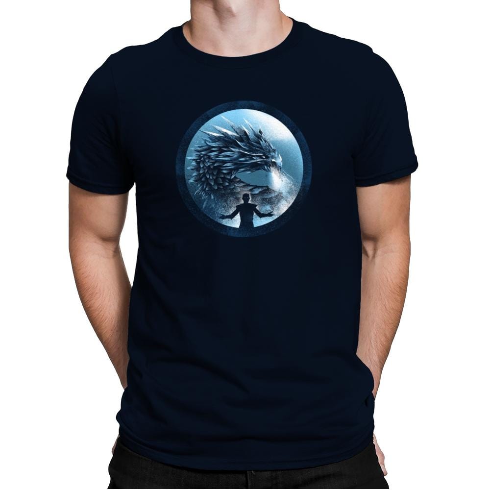 The Night's Dragon - Game of Shirts - Mens Premium T-Shirts RIPT Apparel Small / Midnight Navy