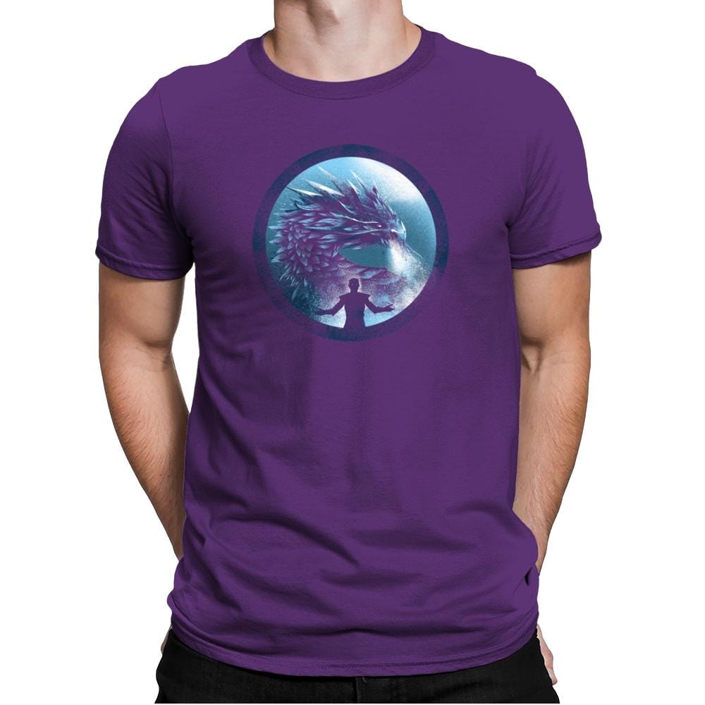 The Night's Dragon - Game of Shirts - Mens Premium T-Shirts RIPT Apparel Small / Purple Rush