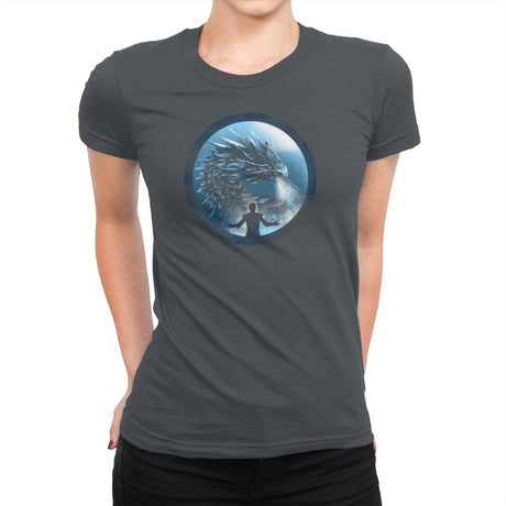 The Night's Dragon - Game of Shirts - Womens Premium T-Shirts RIPT Apparel Small / Heavy Metal