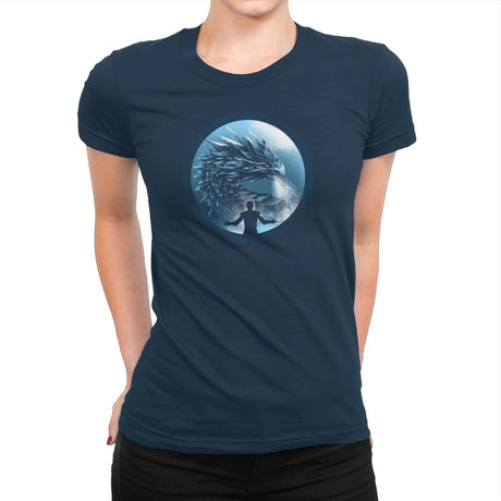 The Night's Dragon - Game of Shirts - Womens Premium T-Shirts RIPT Apparel Small / Midnight Navy