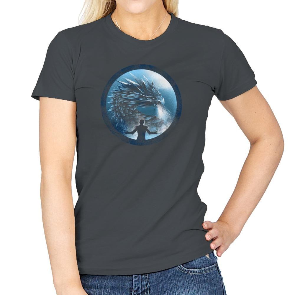 The Night's Dragon - Game of Shirts - Womens T-Shirts RIPT Apparel Small / Charcoal
