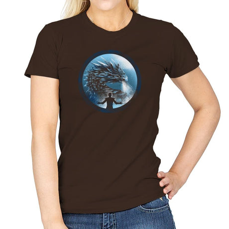 The Night's Dragon - Game of Shirts - Womens T-Shirts RIPT Apparel Small / Dark Chocolate