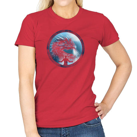 The Night's Dragon - Game of Shirts - Womens T-Shirts RIPT Apparel Small / Red