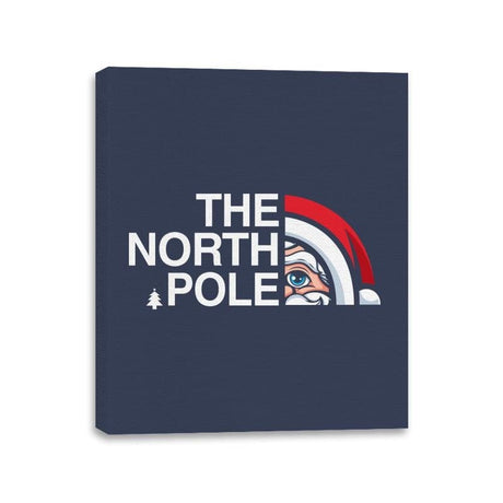 The North Pole - Canvas Wraps Canvas Wraps RIPT Apparel 11x14 / Navy