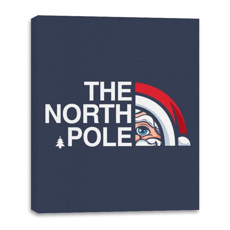 The North Pole - Canvas Wraps Canvas Wraps RIPT Apparel 16x20 / Navy