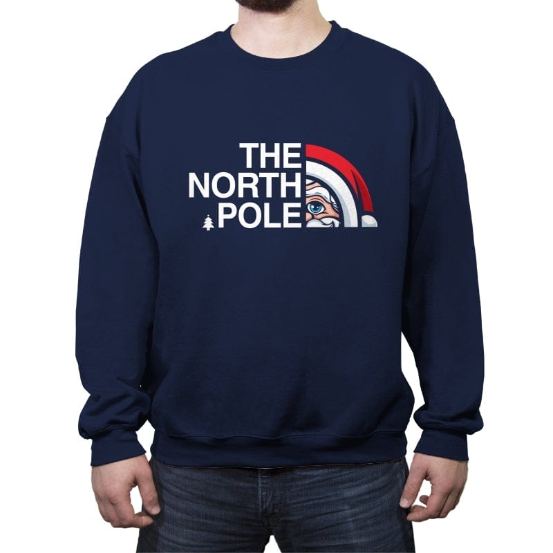 The North Pole - Crew Neck Sweatshirt Crew Neck Sweatshirt RIPT Apparel Small / Navy
