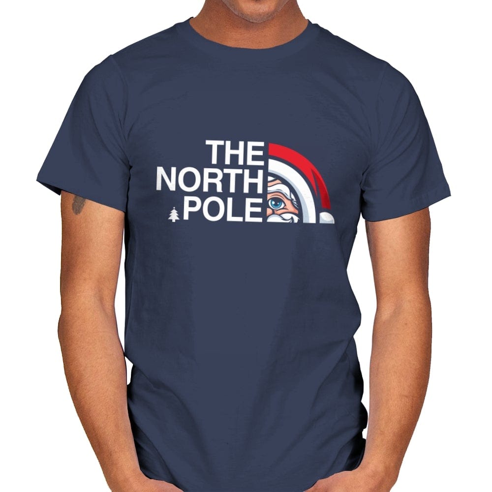 The North Pole - Mens T-Shirts RIPT Apparel Small / Navy