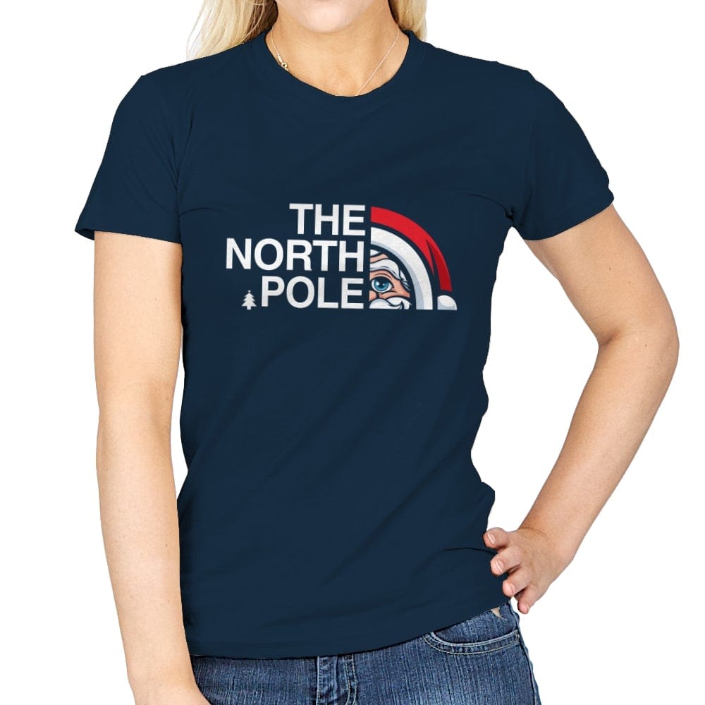 The North Pole - Womens T-Shirts RIPT Apparel Small / Navy
