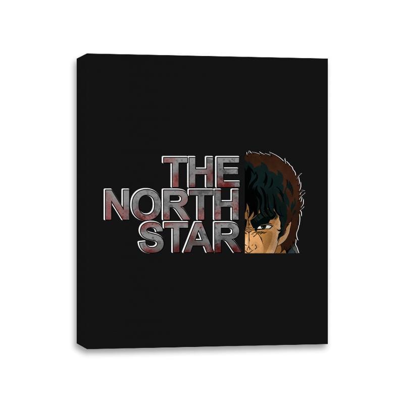 The North Star - Canvas Wraps Canvas Wraps RIPT Apparel 11x14 / Black