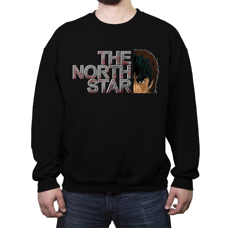 The North Star - Crew Neck Sweatshirt Crew Neck Sweatshirt RIPT Apparel Small / Black