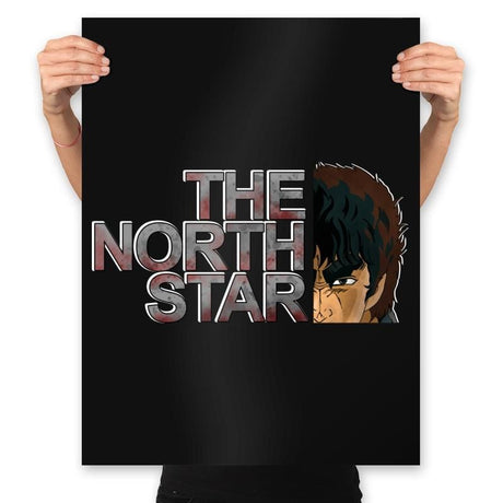 The North Star - Prints Posters RIPT Apparel 18x24 / Black