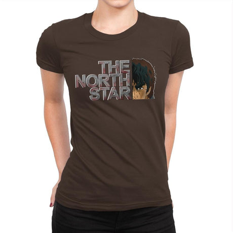 The North Star - Womens Premium T-Shirts RIPT Apparel Small / Dark Chocolate