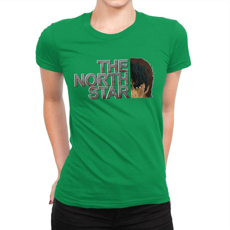 The North Star - Womens Premium T-Shirts RIPT Apparel Small / Kelly Green