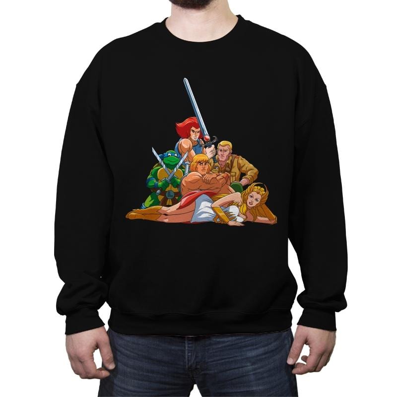 The Nostalgic Club - Crew Neck Sweatshirt Crew Neck Sweatshirt RIPT Apparel Small / Black