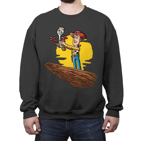 The Not a Toy King - Crew Neck Sweatshirt Crew Neck Sweatshirt RIPT Apparel Small / Charcoal